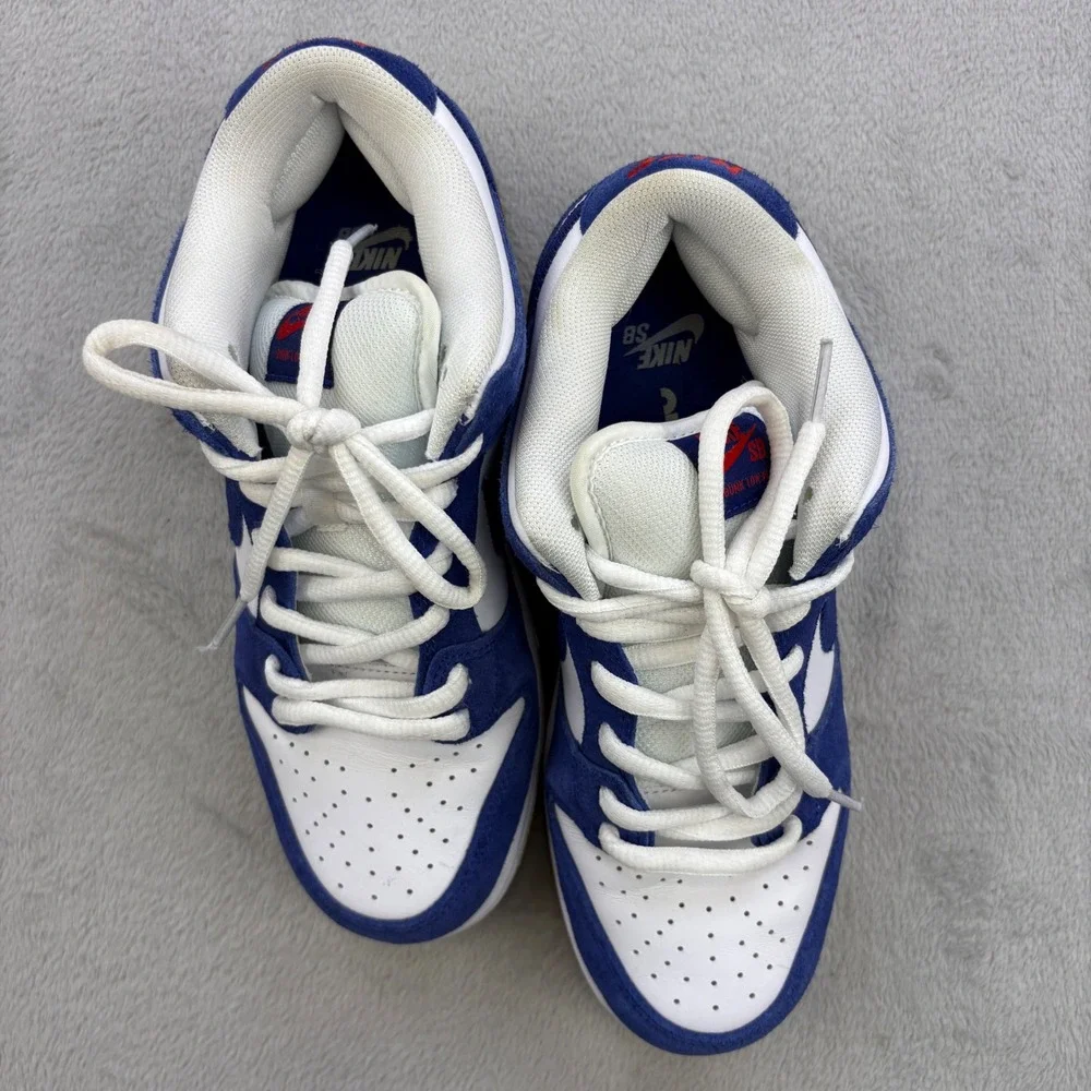 Nike SB Dunk Low Men 7 Blue LA Dodgers Bubblegum Gum Sole DO9395-400 Skate Shoes